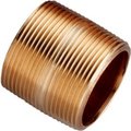 Merit Brass 3/4 In. X 1-3/8 In. Lead Free Seamless Red Brass Pipe Nipple - 140 PSI - Sch. 40 - Domestic 2012-001